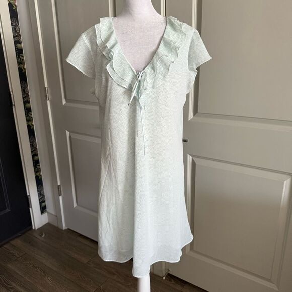 Oscar de la Renta Dresses & Skirts - Vintage Oscar de la Renta Pink Label Polka Dot Nightie Babydoll Dress Size L